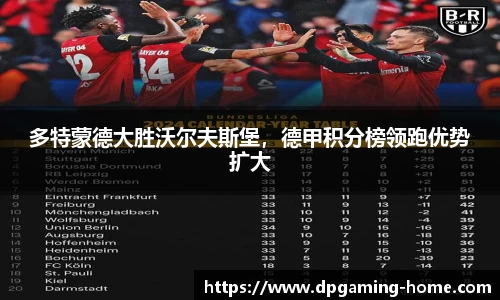 多特蒙德大胜沃尔夫斯堡，德甲积分榜领跑优势扩大